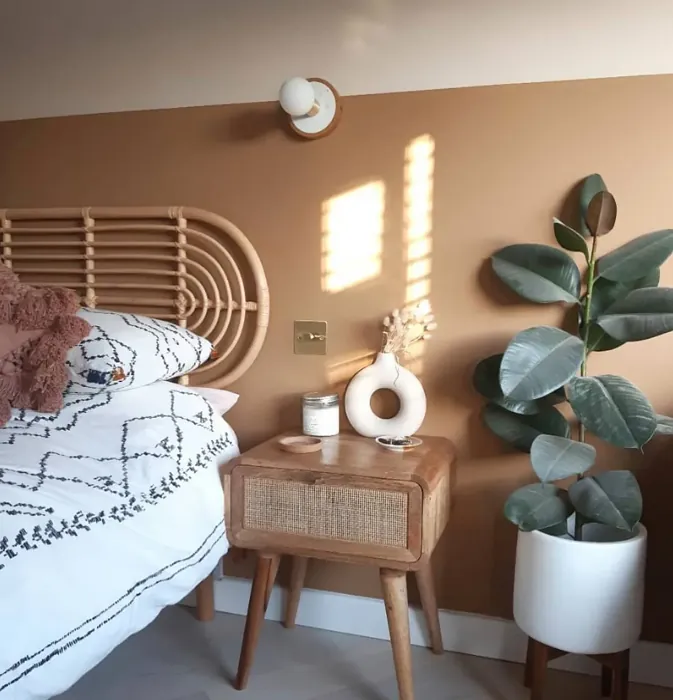 Dulux Spiced Honey bedroom interior