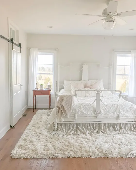 SW Eider White bedroom color paint