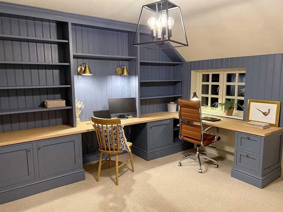 Little Greene Juniper Ash home office color