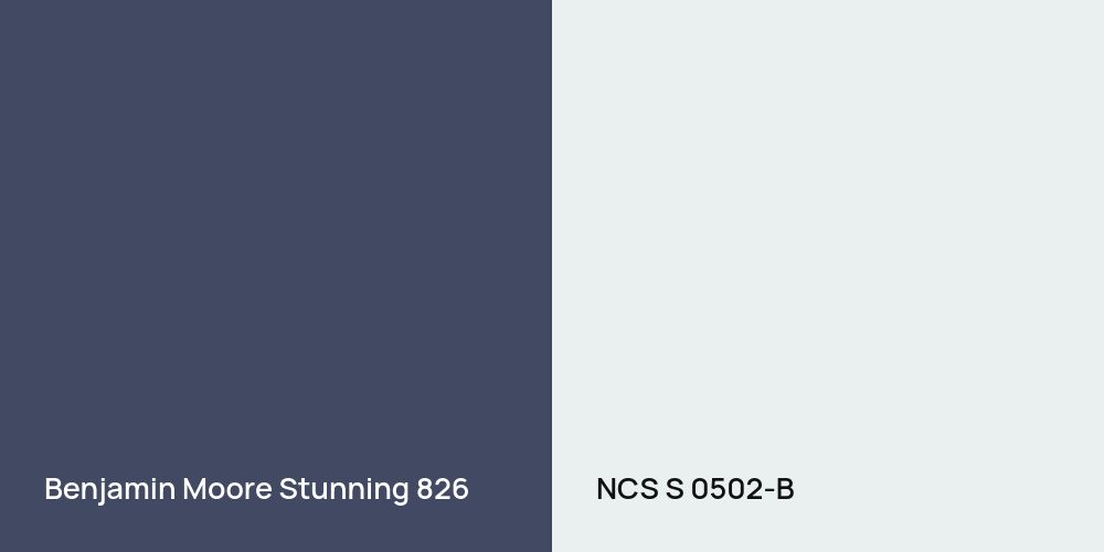Benjamin Moore Stunning vs. NCS S 0502-B