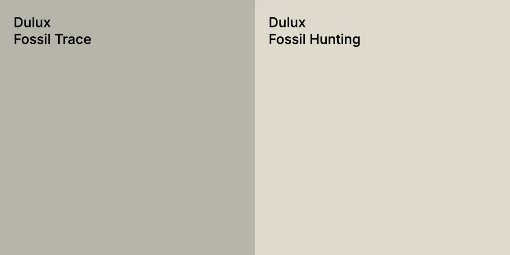 Dulux Fossil Trace vs. Dulux Fossil Hunting