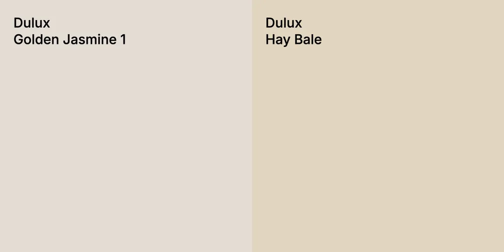 Dulux Golden Jasmine 1 vs. Dulux Hay Bale